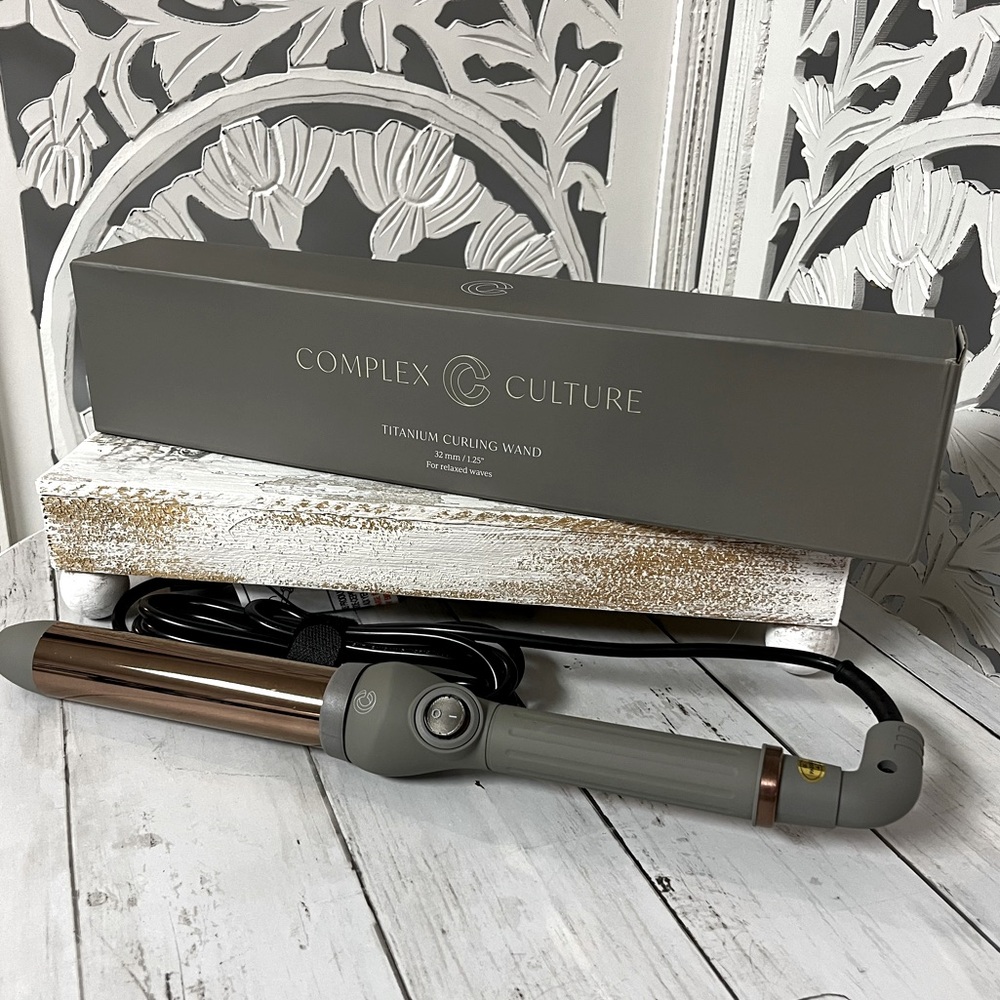 Complex Culture Titanium Curling Wand, Loose & Relaxed Curling Styler, 32mm Size